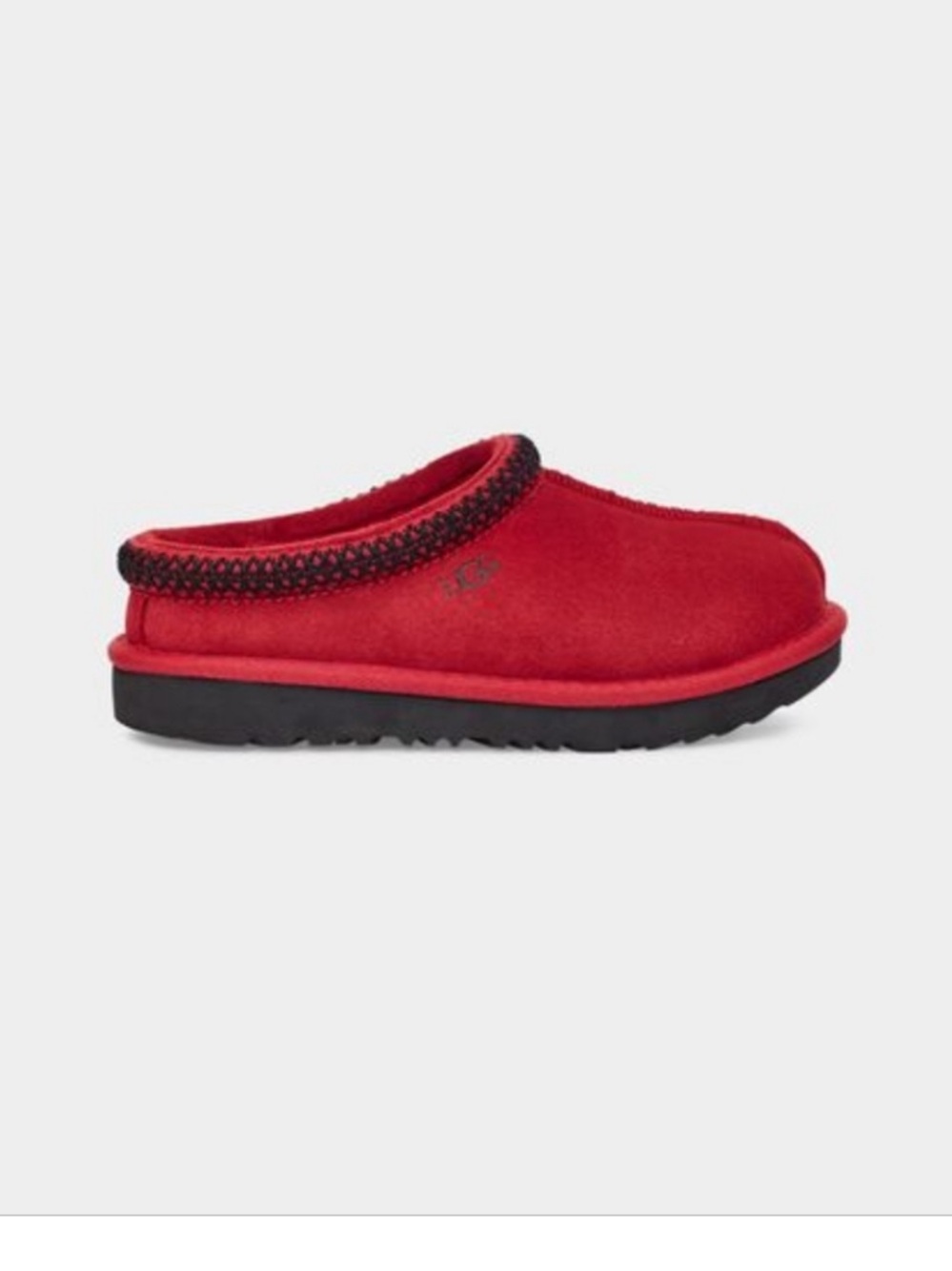 Tasman Ugg slipper red black size 5